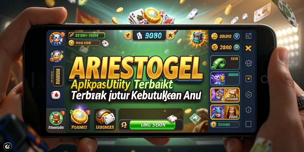 Tampilan antarmuka utama ARIESTOGEL dengan fitur-fitur Utility yang bermanfaat.