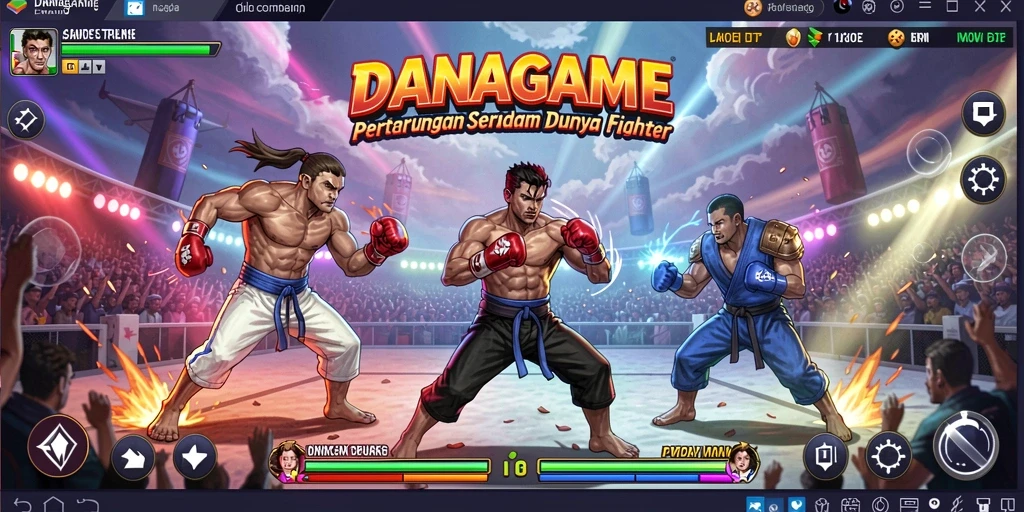Tampilkan aksi pertarungan seru dalam DANAGAME.