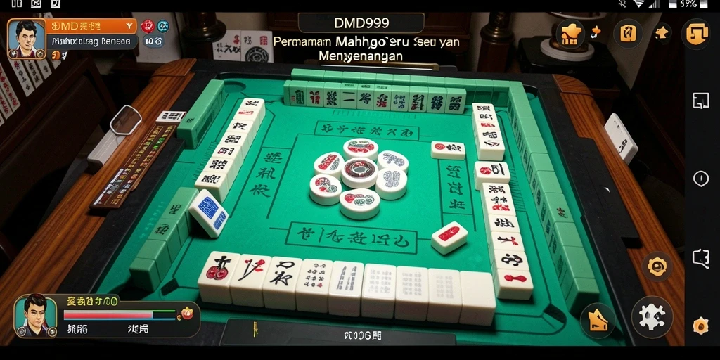 Gameplay DMD999 yang menarik dalam permainan Mahjong.