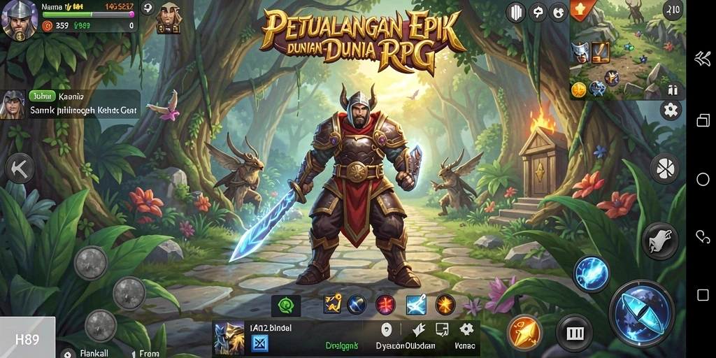 Gameplay H89 yang menarik, dengan pertarungan epik dan eksplorasi dunia yang luas.