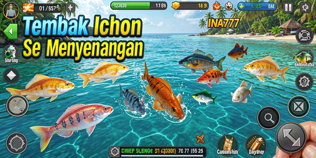 Gameplay menarik di dalam game Tembak Ikan INA777.