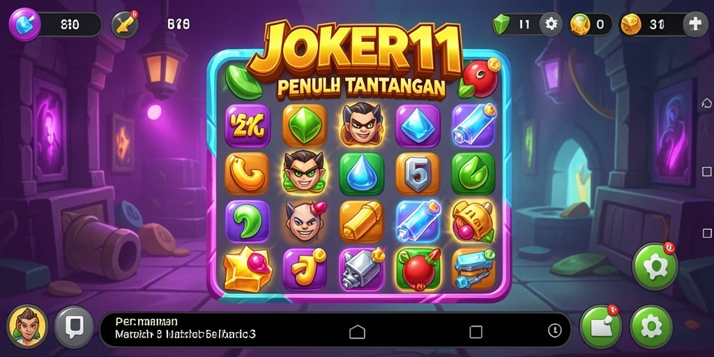 Tampilan gameplay JOKER11 yang penuh warna dan menakjubkan.