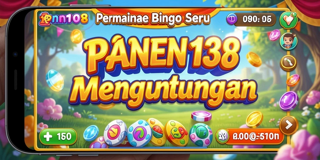 Tampilan utama gameplay PANEN138 dengan suasana Bingo yang seru.