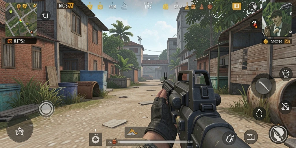 Tampilan gameplay RICIS77 yang penuh aksi dan strategi.