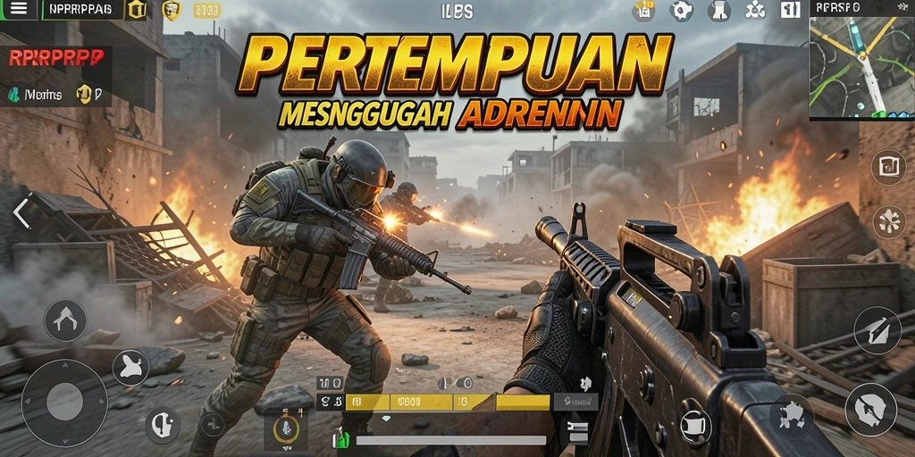 Tampilan gameplay RPRPRP dengan aksi pertempuran yang mendebarkan.