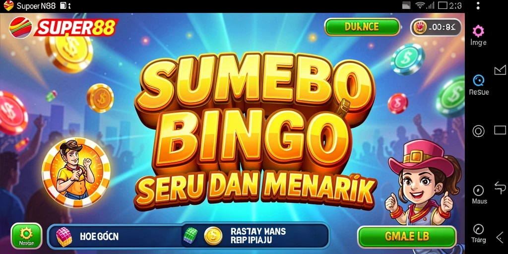 Tampilan gameplay Bingo yang seru dan menantang di SUPER88.
