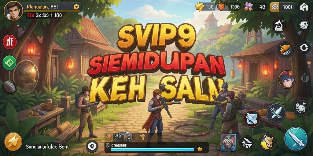 Screenshot gameplay SVIP9 menampilkan interaksi karakter dan misi yang dinamis.