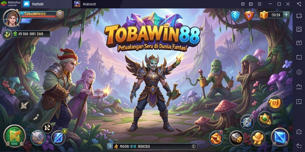 Screenshot gameplay TOBAWIN88 menampilkan momen seru di dunia petualangan.