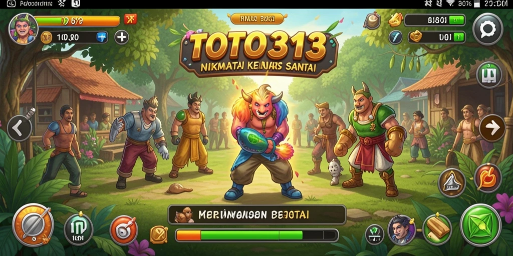 Screenshot TOTO313 menunjukkan gameplay yang menyenangkan dan interaktif.
